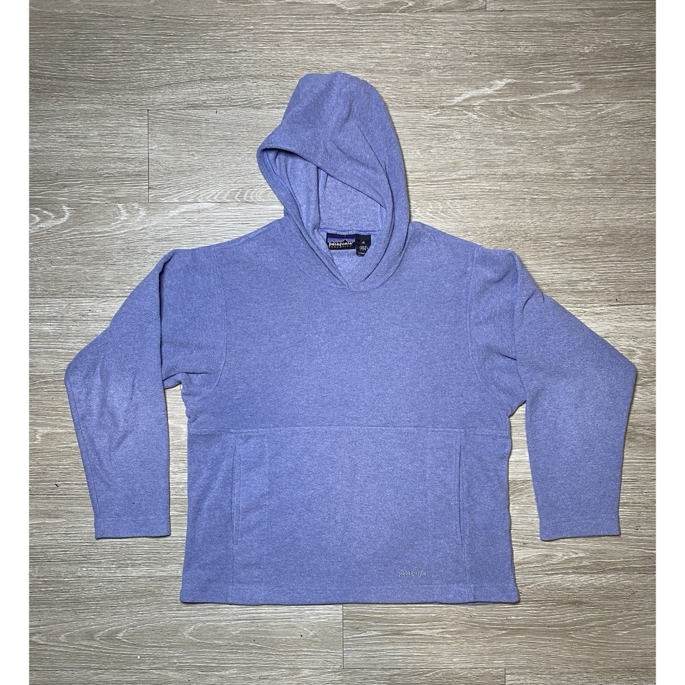 Men's Size XS Vintage Patagonia Synchilla Gray‎ Hooded Fleece Pullover Sweater
